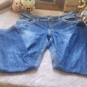 Silver Jeans Women's Dark Blue Boyfriend Jeans